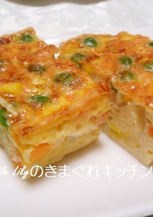 ミックスベジのレンジ卵-レシピのメイン写真