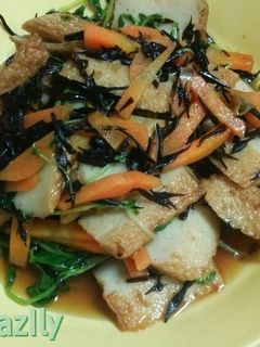 煮るだけじゃない!!豆苗とひじき炒め-レシピのメイン写真