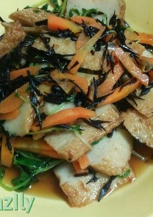 煮るだけじゃない!!豆苗とひじき炒め-レシピのメイン写真