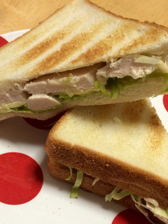 茹で鶏のサンドイッチ-レシピのメイン写真