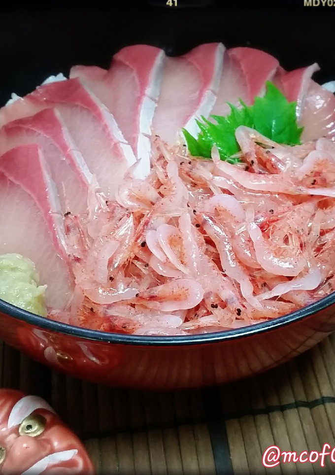 鰤と生桜えびの海鮮丼♪-レシピのメイン写真