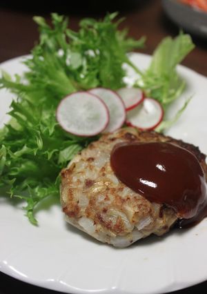 タケノコごろごろハンバーグ♪-レシピのメイン写真
