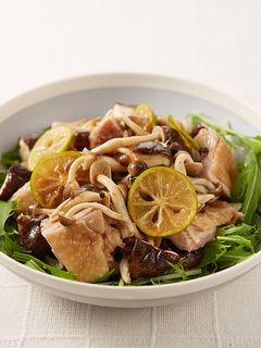 きのこと鶏肉のすだちマリネサラダ-レシピのメイン写真