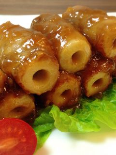 お弁当♬簡単♡竹輪豚肉巻き*みそテリヤキ-レシピのメイン写真