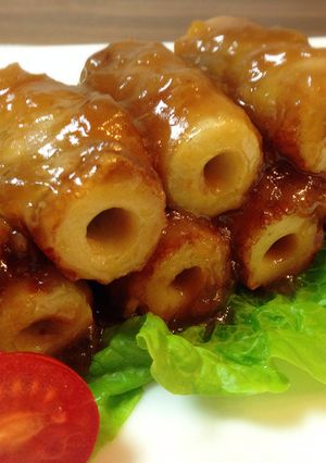 お弁当♬簡単♡竹輪豚肉巻き＊みそテリヤキ-レシピのメイン写真