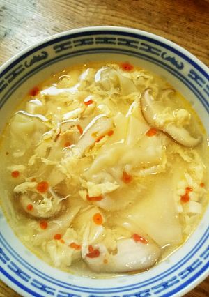 酸辣湯ワンタンスープ-レシピのメイン写真