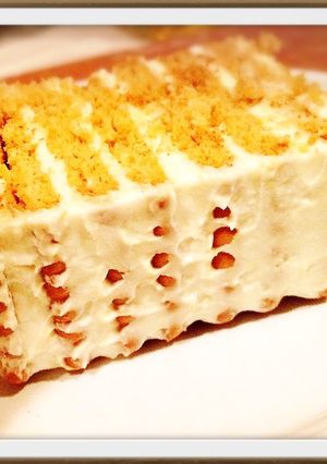実験成功【材料2つでレアチーズケーキ】-レシピのメイン写真