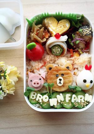 ブラウンファームのキャラ弁-レシピのメイン写真