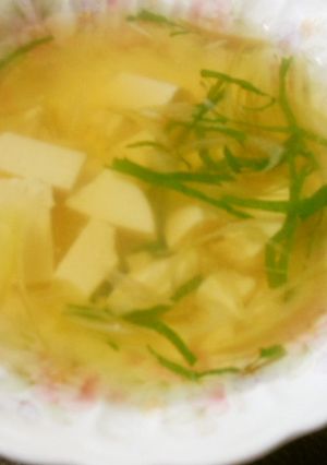 豆腐のスープ　超簡単　-レシピのメイン写真