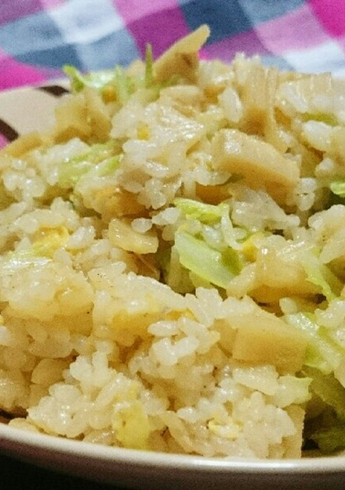 煮物の残りで☆食感楽しむ☆たけのこ炒飯-レシピのメイン写真