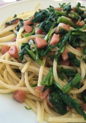 ほうれん草とソーセージのパスタ-レシピのメイン写真