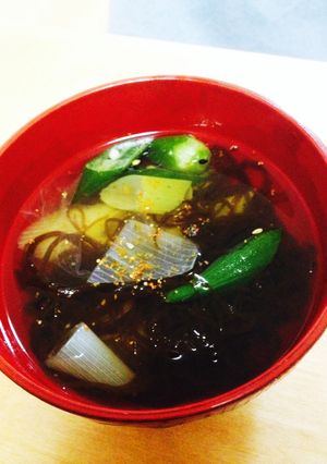 簡単もずくスープ！！-レシピのメイン写真