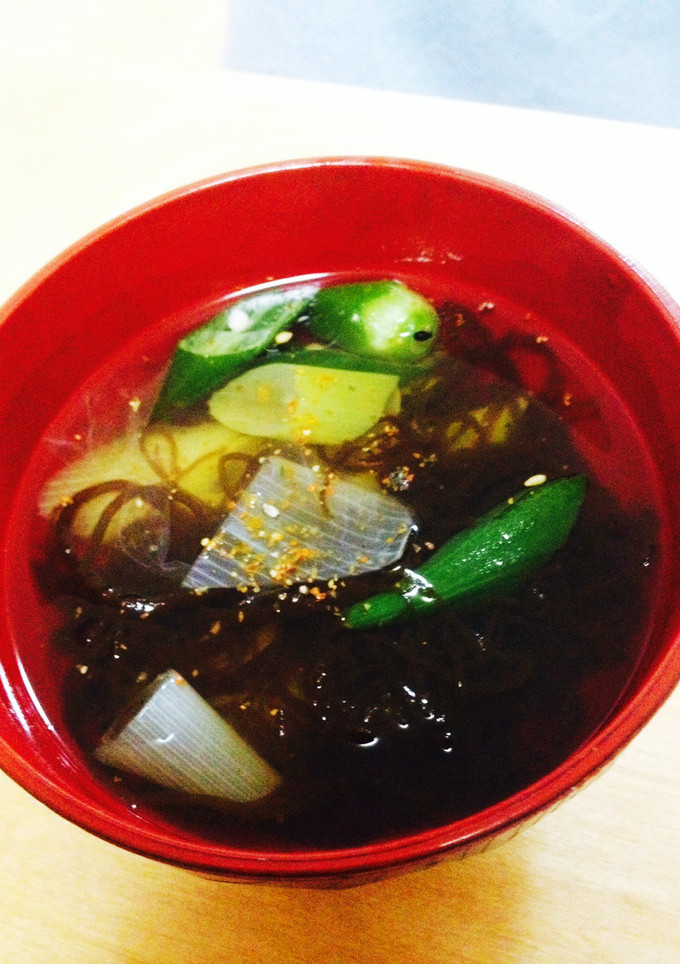 簡単もずくスープ！！-レシピのメイン写真