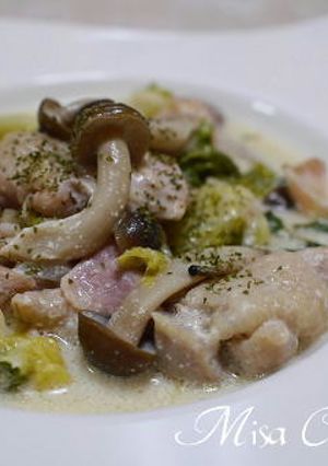 鶏肉と白菜きのこのクリーム-レシピのメイン写真