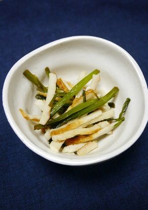 レンジで簡単！ニラ(茎)の甘酢生姜煮-レシピのメイン写真