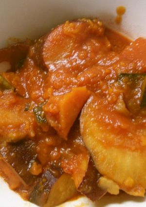 ほくほく♪さつま芋とかぼちゃのトマト煮♡-レシピのメイン写真