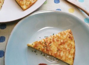 半田そうめんリメイク☆オムレツ風おやき-レシピのメイン写真