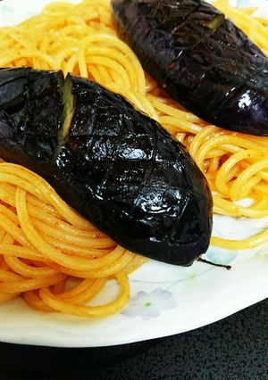 ナスの甘辛中華ナポリタンスパゲティ-レシピのメイン写真