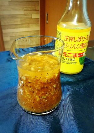 新玉ねぎ使用＊えごまドレッシング-レシピのメイン写真