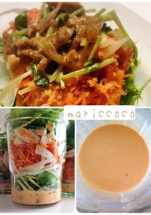 １日分野菜ジュースヨーグルトドレッシング-レシピのメイン写真