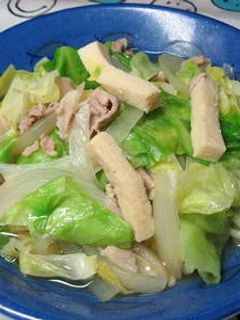 春キャベツと凍み豆腐(高野豆腐)の煮浸し-レシピのメイン写真