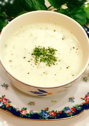 美味しく腸活♪ 押麦のヨーグルトスープ-レシピのメイン写真