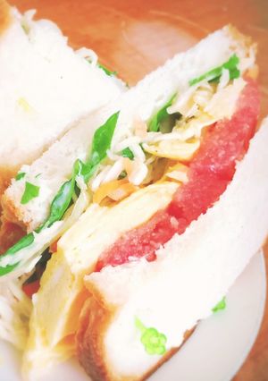 だし巻き玉子のめんたいサンド-レシピのメイン写真