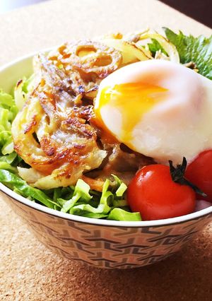 きんぴらリメイク！揚げない簡単かき揚げ丼-レシピのメイン写真