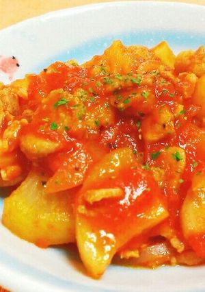 豚肉と大根のトマト煮-レシピのメイン写真