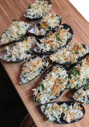 ムール貝のこんがり香草ガーリック焼き♪-レシピのメイン写真