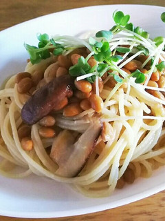 簡単!早い!おいしい!納豆和風パスタ-レシピのメイン写真