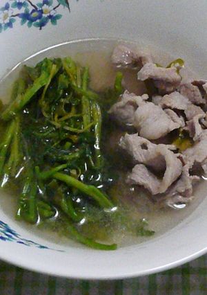 クレソンのスープ（西洋菜湯）-レシピのメイン写真