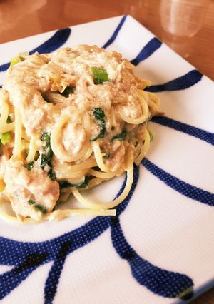 3Stepで！ツナと小松菜クリームパスタ-レシピのメイン写真