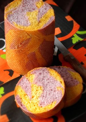 ハロウィンマーブルメッシュパン-レシピのメイン写真