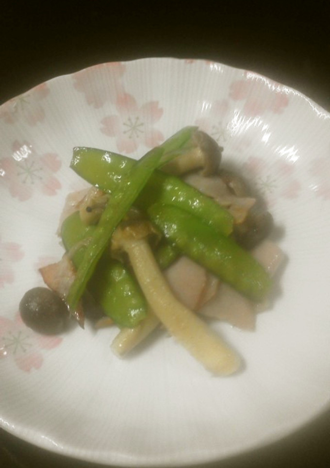 きぬさやとしめじの炒め物-レシピのメイン写真