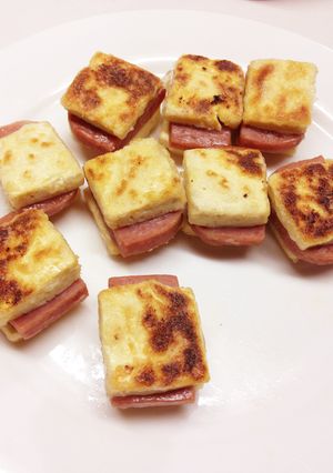 豆腐のスパムはさみ焼き-レシピのメイン写真