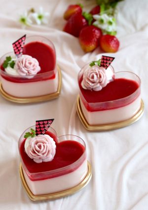 *苺ピューレで簡単♡ 苺のチーズケーキ♪-レシピのメイン写真