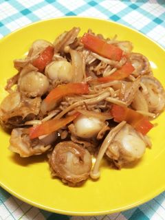 ボイルホタテえのきのオイスターソース炒め-レシピのメイン写真