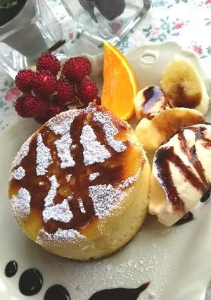 ふわふわぁ~厚焼きホットケーキで家カフェ-レシピのメイン写真