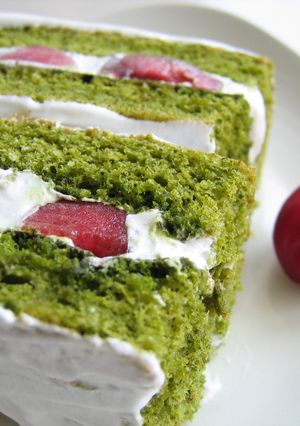アメリカンチェリーのグリーンケーキ-レシピのメイン写真