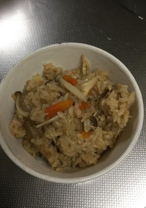 ツナときのこの味噌炊き込み御飯-レシピのメイン写真