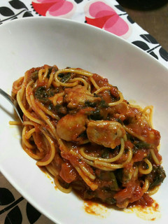 ♡鶏肉とほうれんそうのトマトパスタ♡-レシピのメイン写真