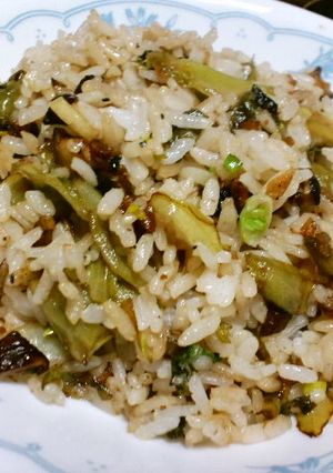 きのこ大蒜バルサミコソースのレタス炒飯-レシピのメイン写真