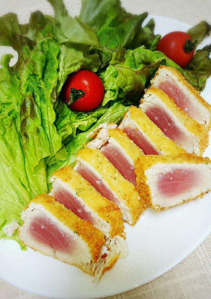 ＊まぐろのたたき風ｶﾂﾚﾂ＊-レシピのメイン写真