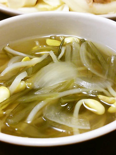 茎わかめと豆もやしのスープ♪-レシピのメイン写真