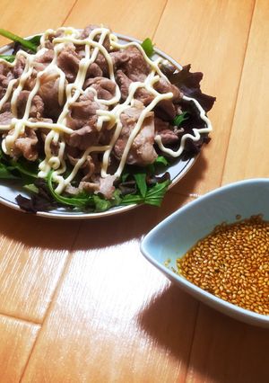 『5分』豚こまさっぱりおかずサラダ-レシピのメイン写真