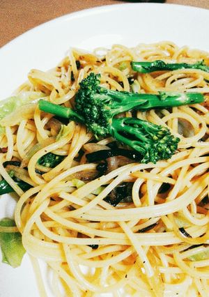 【簡単】塩昆布ペペロンチーノ-レシピのメイン写真