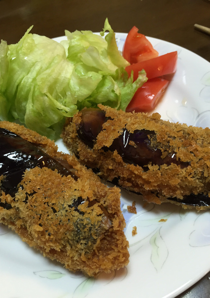 茄子と豚肉のはさみ揚げ-レシピのメイン写真