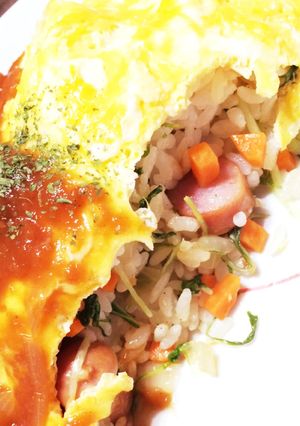 水菜でバターライス-レシピのメイン写真