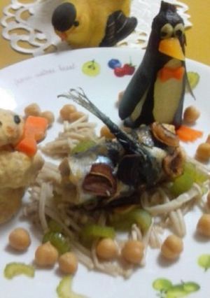 サンマに大葉巻き込み♪大蒜でカリッ♪-レシピのメイン写真